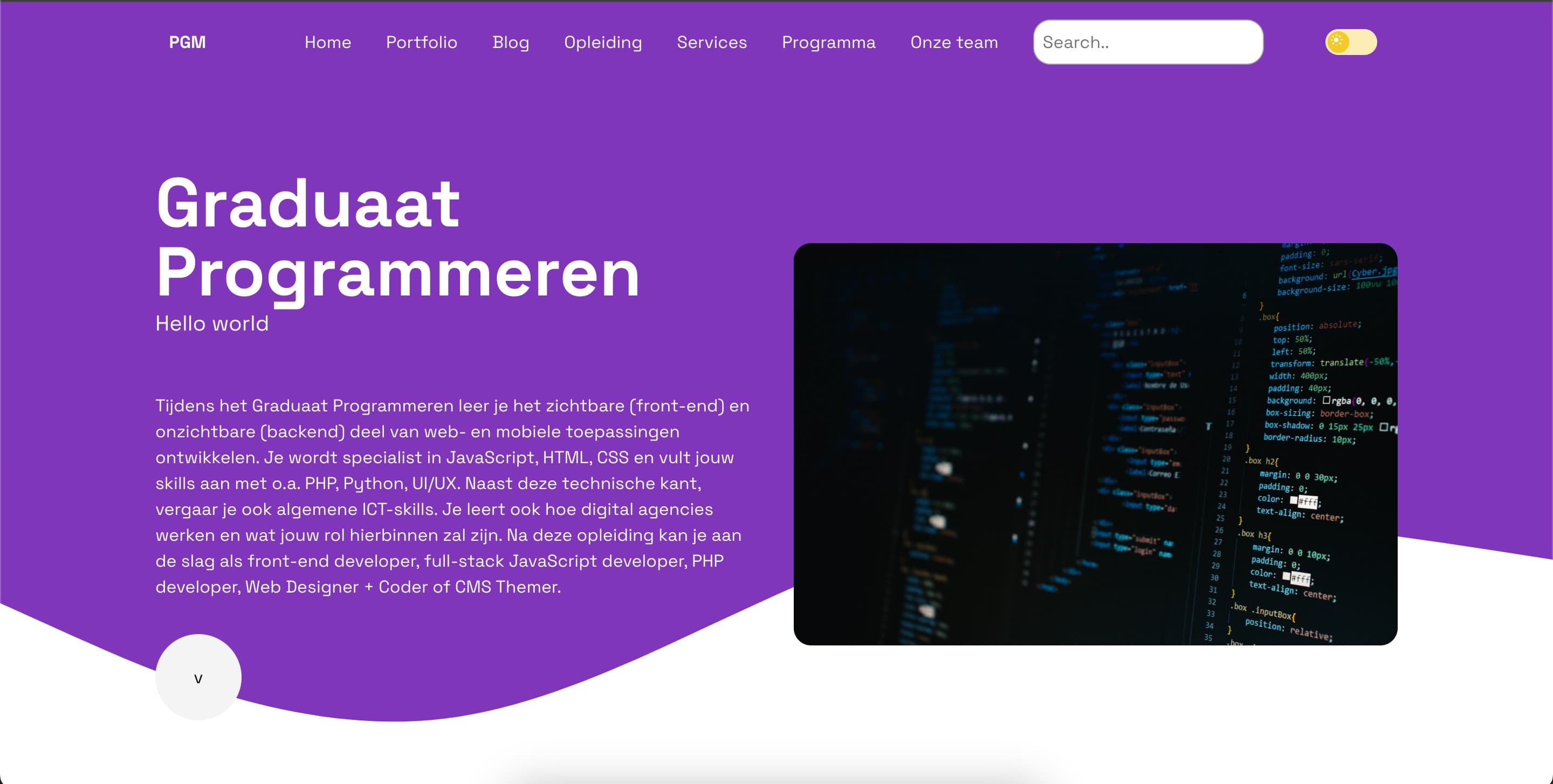 PGM-Platform (Academic Program Website)